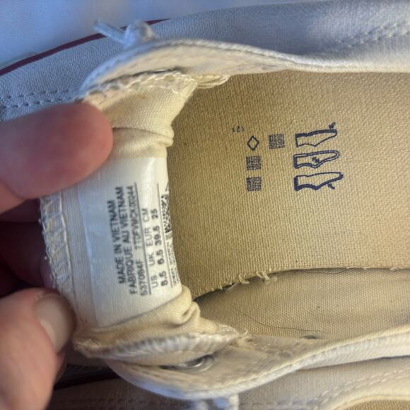 Converse All Star Chuck Taylor Slip On Shoreline Sneaker Women's 8.5 Off White - Picture 5 of 10